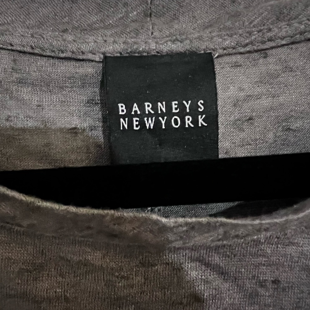 Barney’s New York gray blend long sleeve tunic, size medium